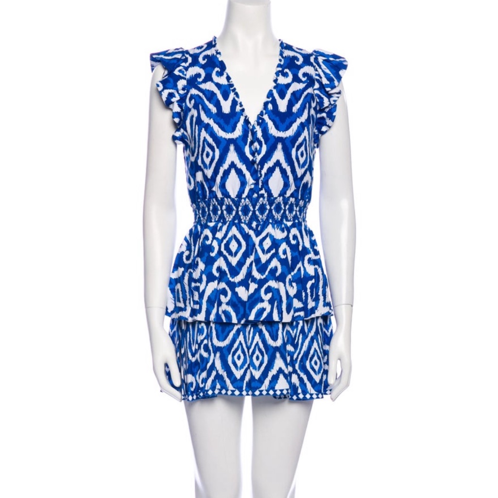 Alice + Olivia Printed Romper Sz 0 $445